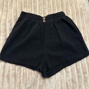 SHEIN Elegant Black High Waist Shorts